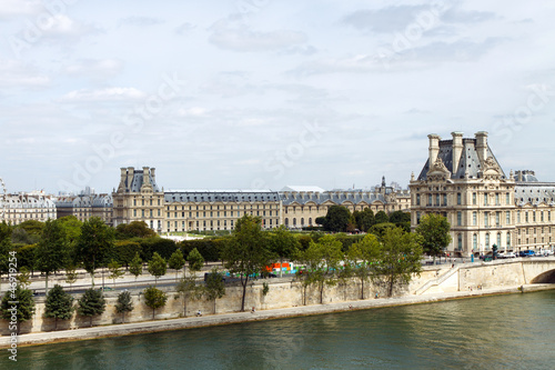 The Louvre, across the Seine River, Paris, France © Richard McGuirk
