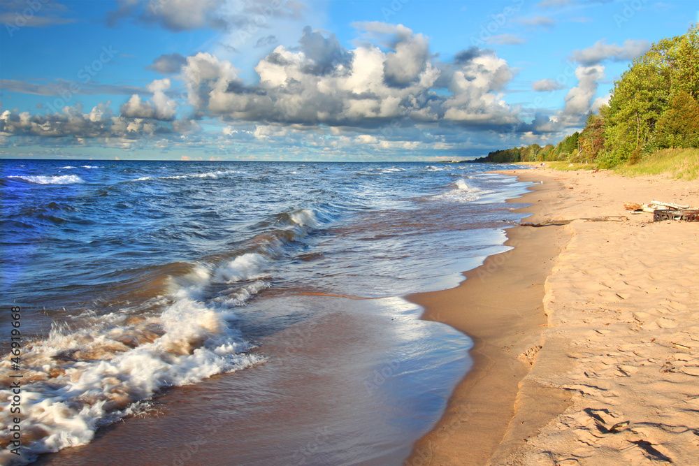 Obraz premium Michigan Lake Superior Beach