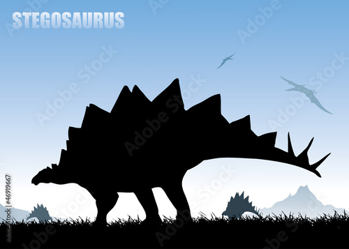Stegosaurus background