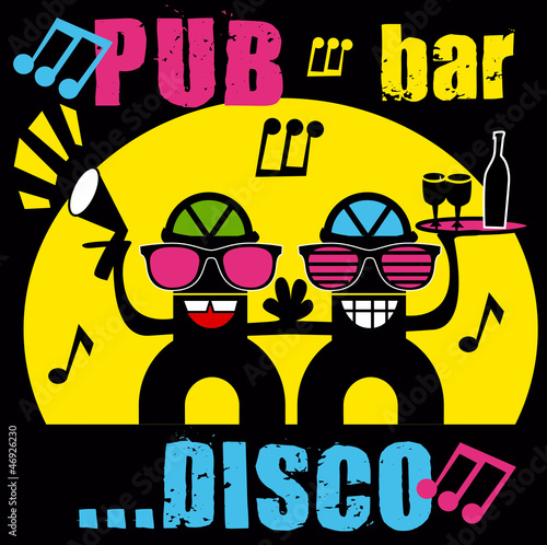 enseigne, pub, bar, logo, signalétique, café, spectacle,
