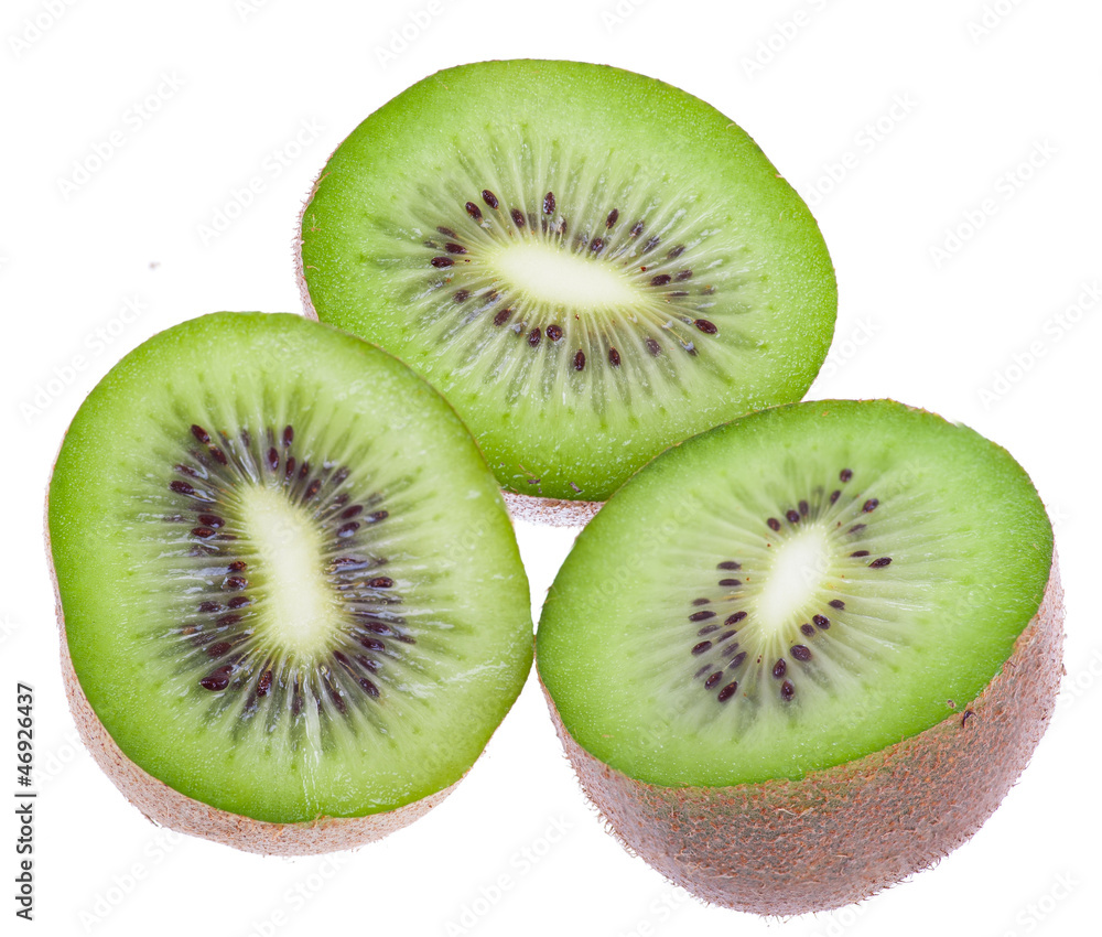 Fototapeta premium Fresh green kiwi fruits