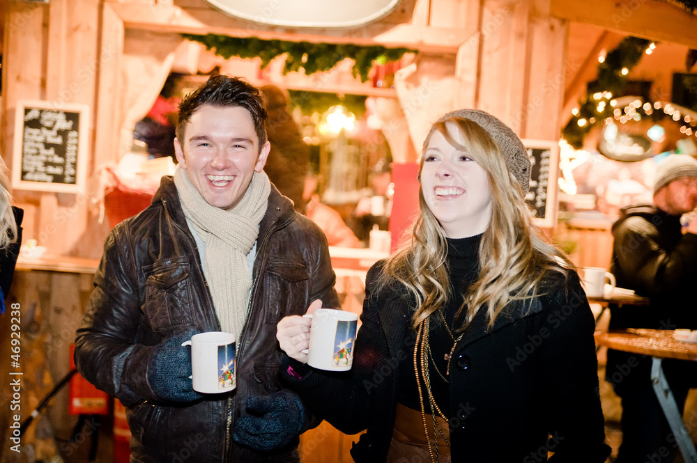 Fototapeta premium Fun on a Christmas Market