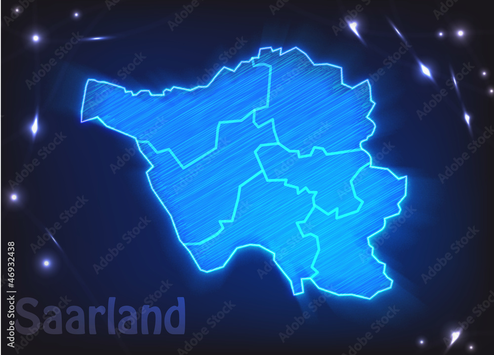 Karte von Saarland