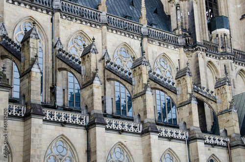 Architectural detail of the Neuer Dom in Linz, Upper Austria