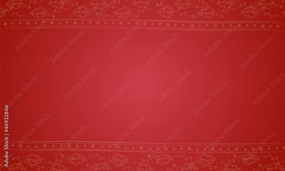 a red placemat
