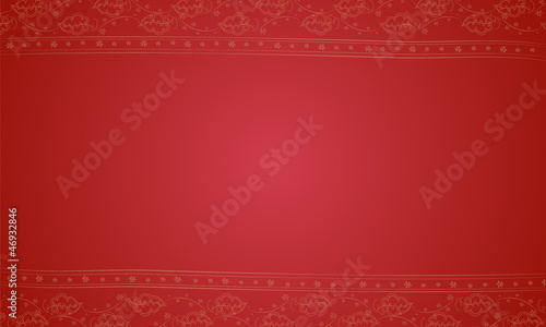 a red placemat
