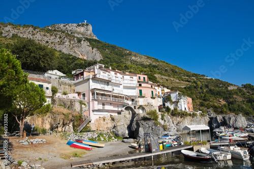 Panoramic view of Maratea. Basilicata. Italy.