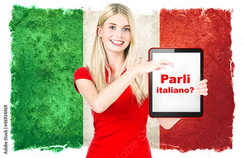 Obraz koncepcja nauki języka włoskiego