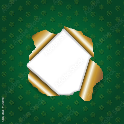 Christmas Green Torn