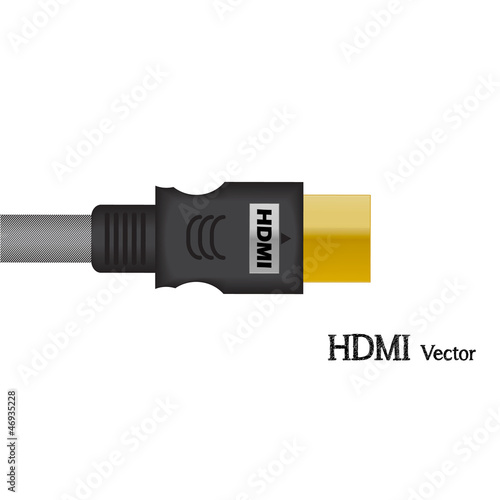HDMI signal Test Television of Vector