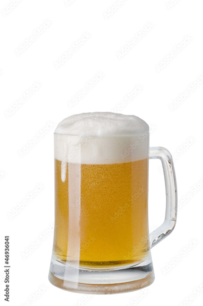 Mug of beer with froth Mug of beer with froth