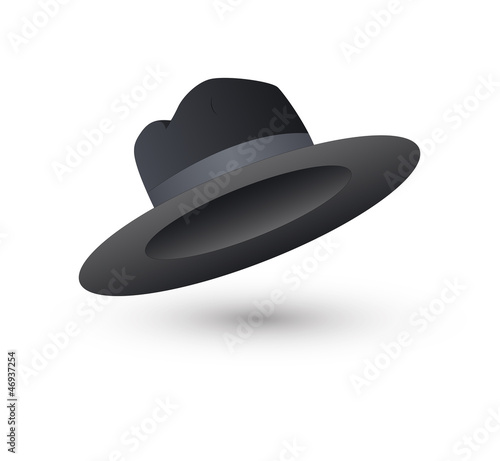 Black Hat Vector Illustration