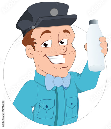 Milkman - Vector Character Illustration