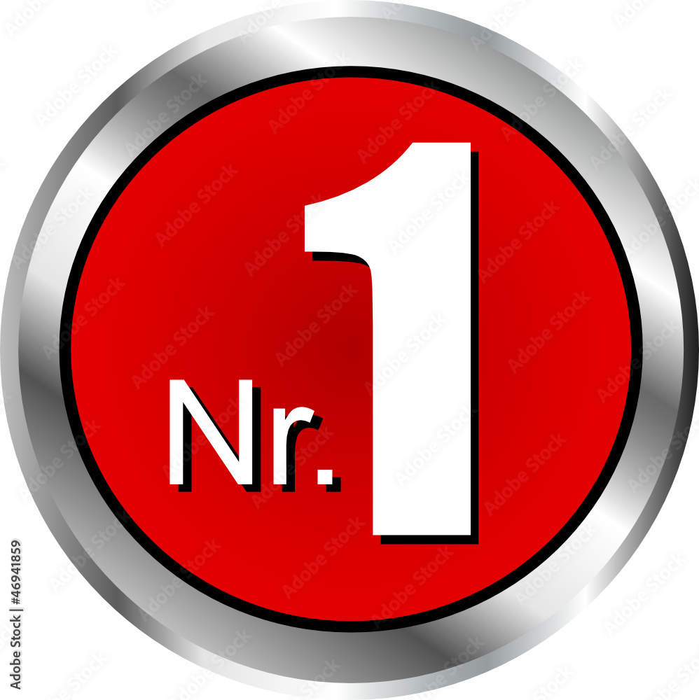 Nr. Eins in rot Nr. Eins in rot