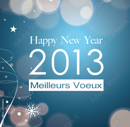 Carte de voeux happy new year 2013