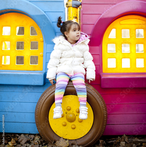 Little girl on the playground