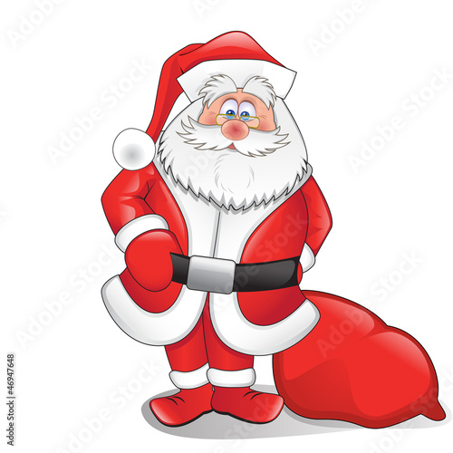 Santa with gifts