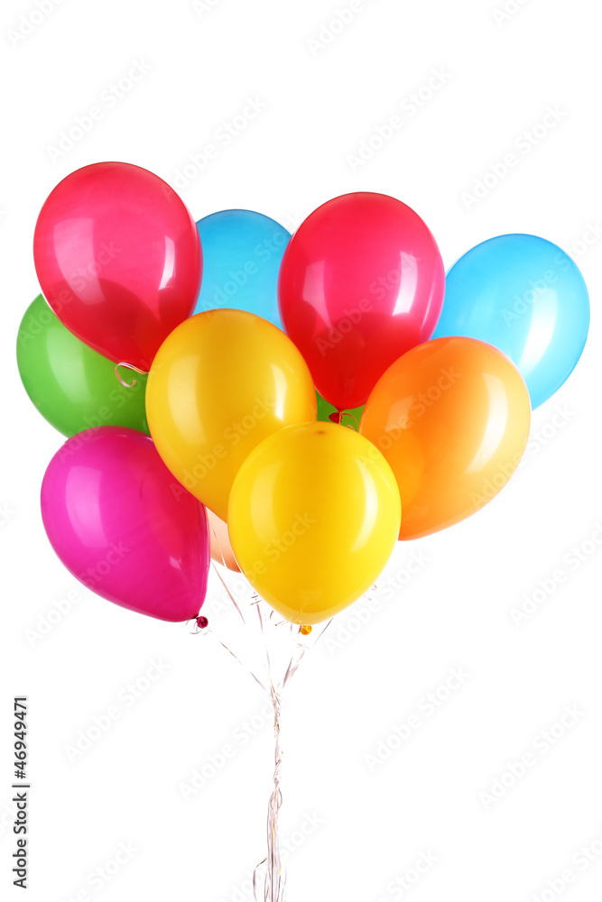 Colorful balloons isolated on white Colorful balloons isolated on white