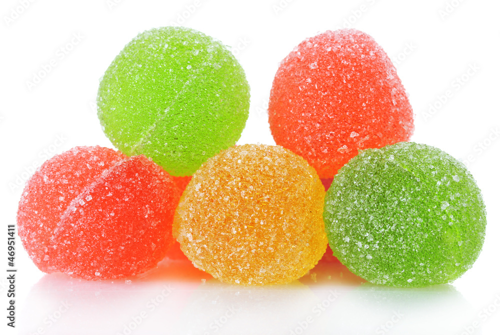 colorful jelly candies isolated on white colorful jelly candies isolated on white