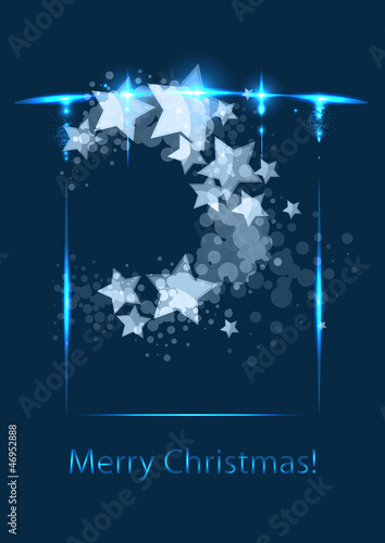 Christmas card, vector template