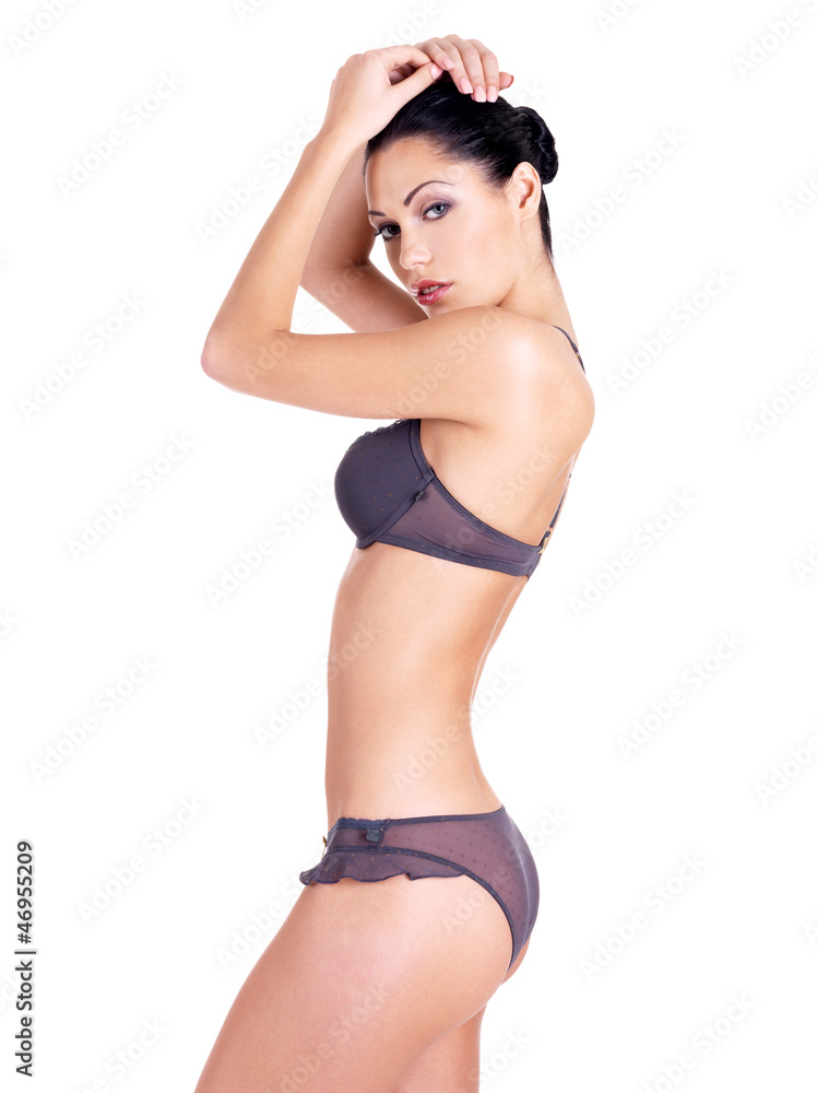 Naklejka premium Woman with beautiful slim perfect body