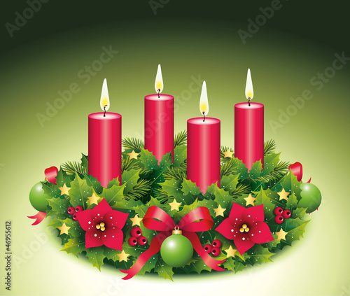 Vierter Advent / Adventskranz