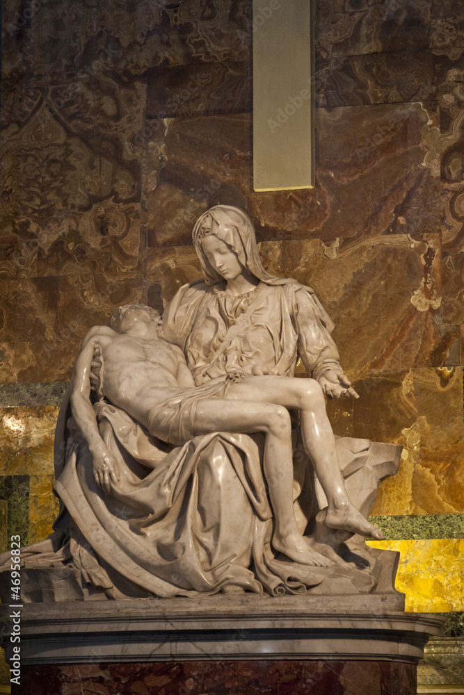 Michelangelo's Pieta in St. Peter's Basilica in Vatican.