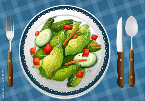 a food and a dish