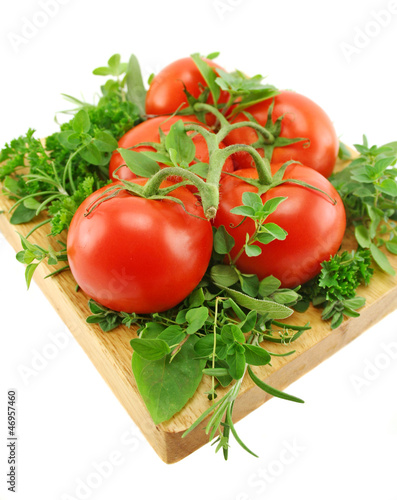 Tomatoes And Herbs