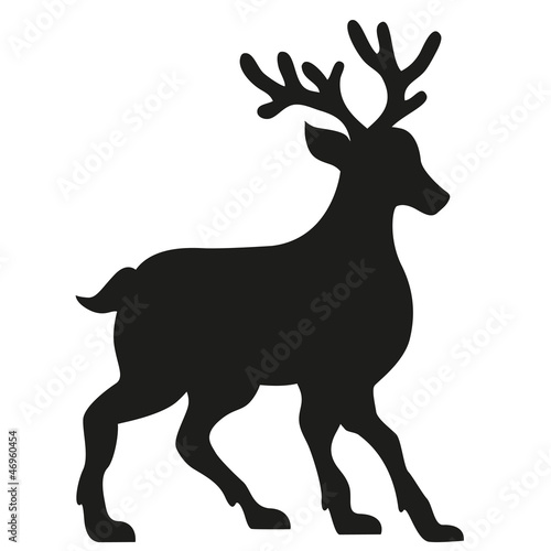 silhouette of a deer illustration