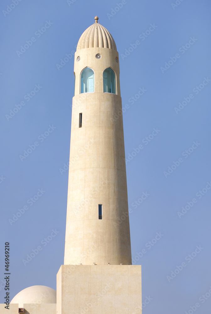 Minaret of Grand Mosque of Doha, Qatar