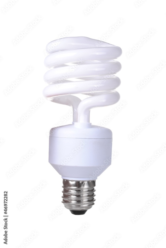 energy saver bulb, isolated on white background energy saver bulb, isolated on white background