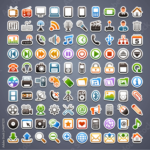 100 sticker icons
