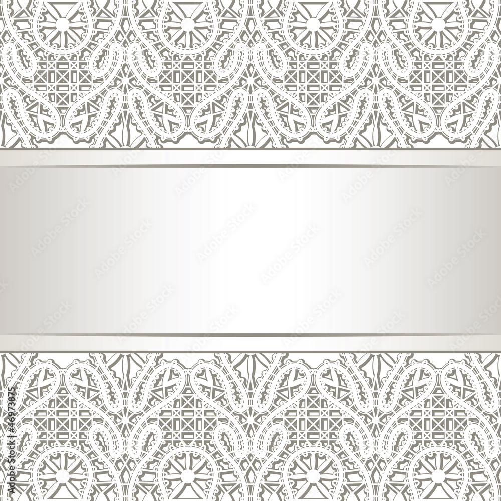 Realistic lace background