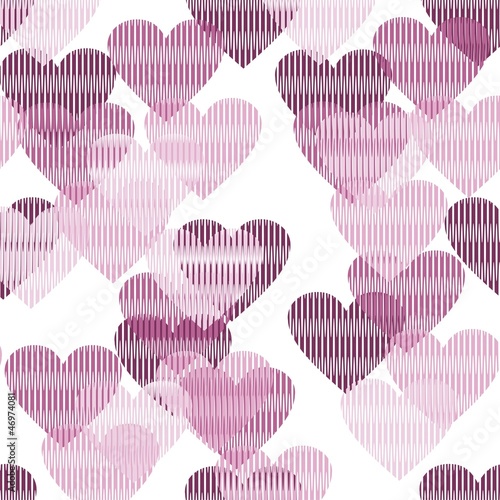 seamless background with hearts