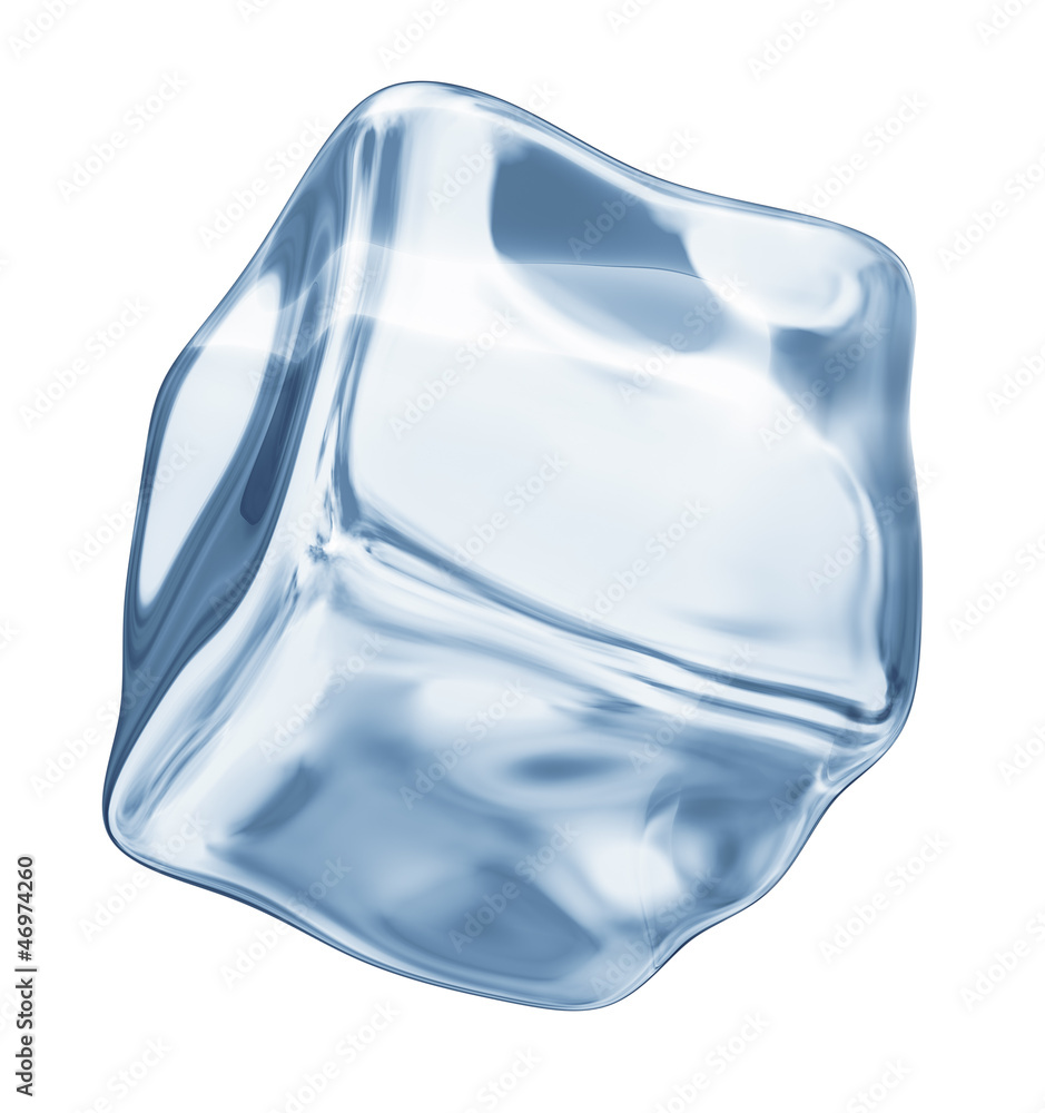 ice cube on a white background ice cube on a white background