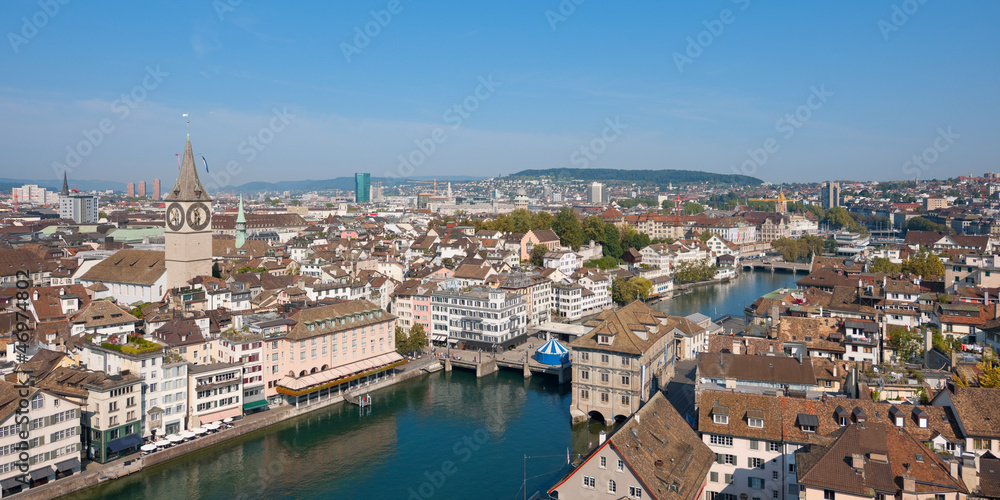 Obraz premium Rooftops of Zurich