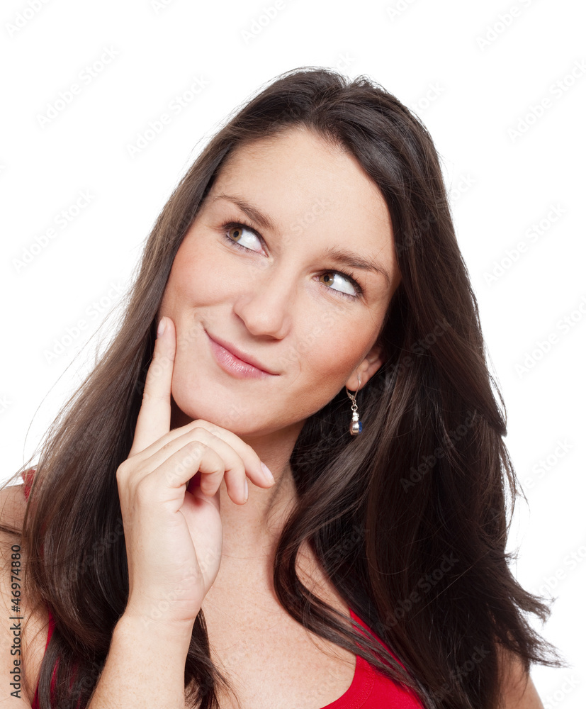 young girl thinking young girl thinking