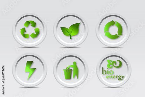 Bio Recycle Icons