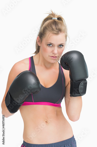 Woman is ready to box © WavebreakMediaMicro