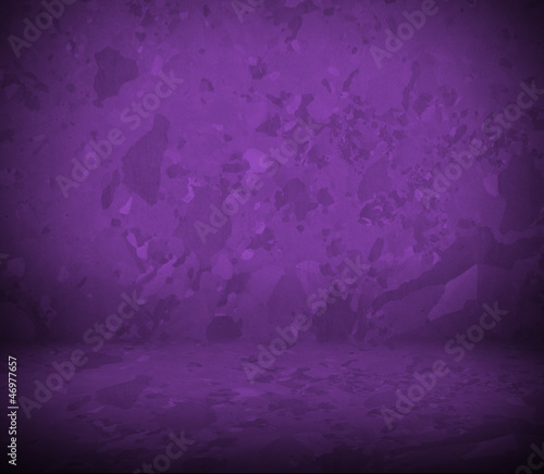 purple wall and floor interior
