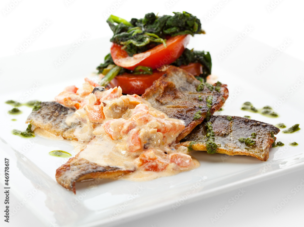 Seabass with Tomato