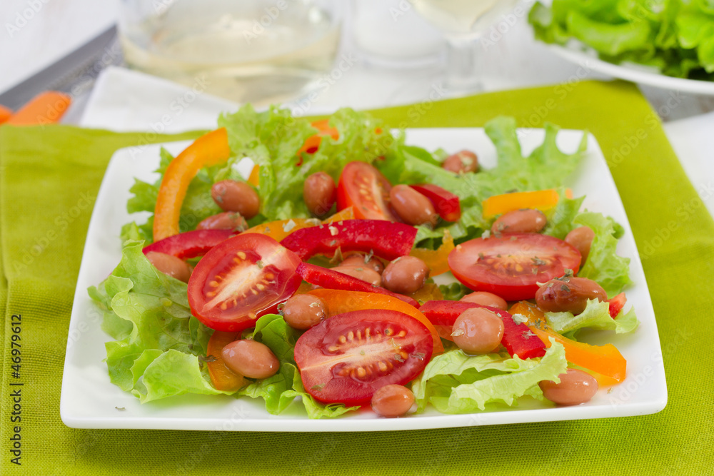 beans salad with olive oil and herbs beans salad with olive oil and herbs