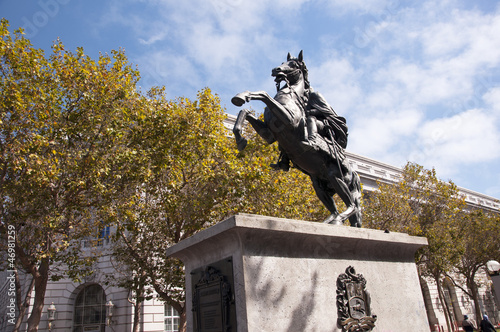 Statue  in San Francisco California USA photo