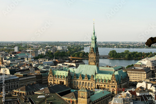 Aerial view of Hamburg - Germany