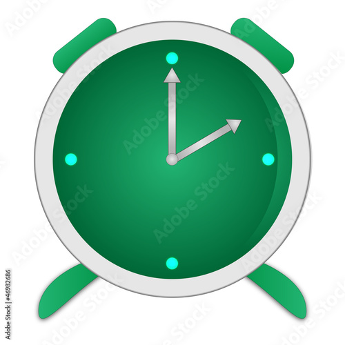 Green clock