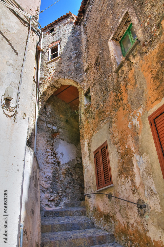 Alleyway. Scalea. Calabria. Italy.
