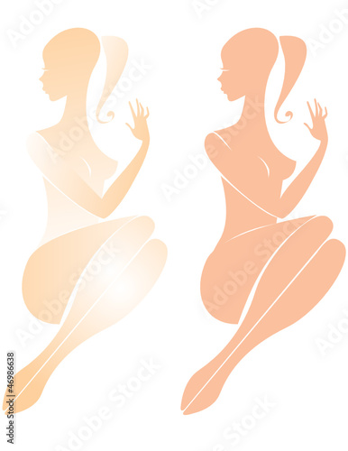 Beautiful nude female figure