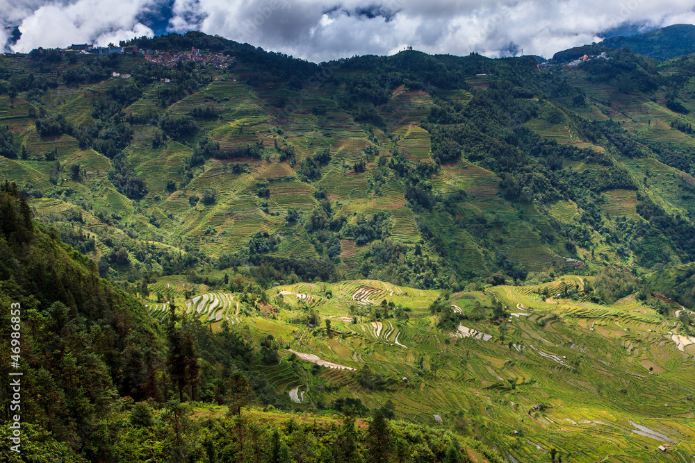 Obraz premium Green valley landscape