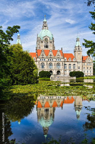 Rathaus Hannover im Sommer
